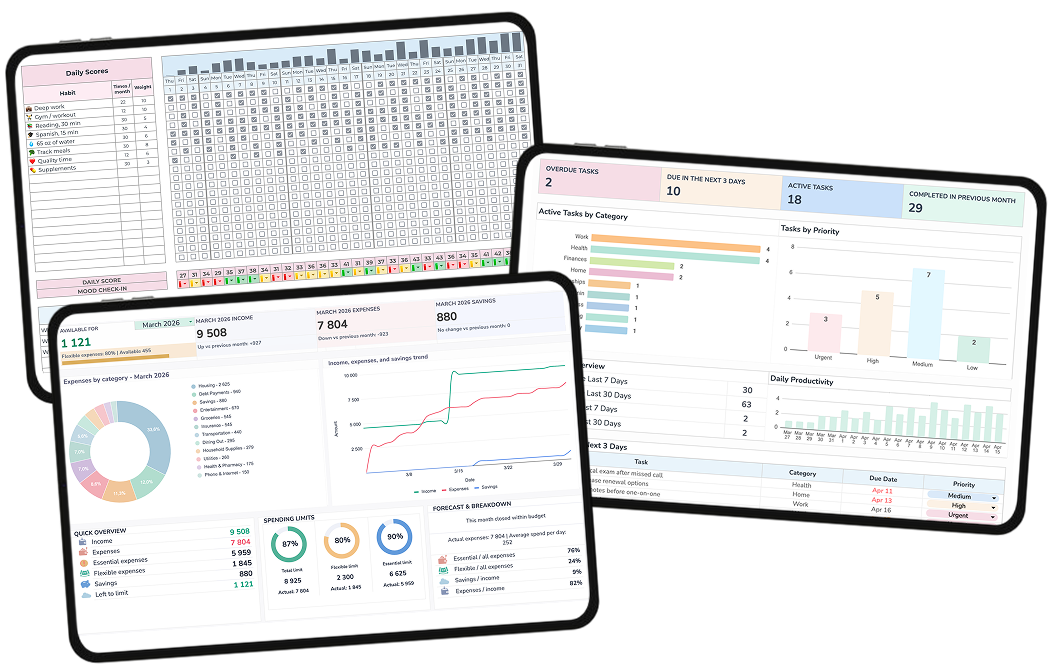 Ordelyn planner previews